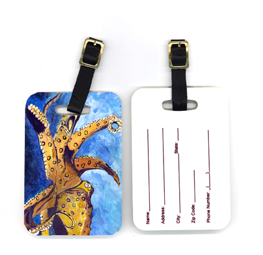 Pair of Octopus Luggage Tag