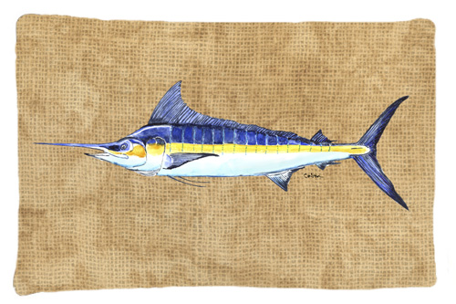 Blue Marlin Moisture Wicking Fabric Standard Pillow Case