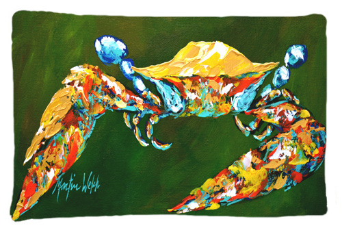 20.5 x 30 in. Go Green Crab Moisture Wicking Fabric Standard Pillow Case