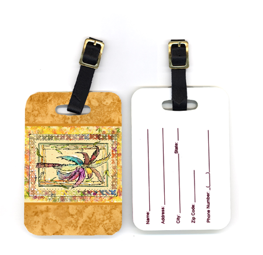 Pair of Palm Tree Luggage Tag