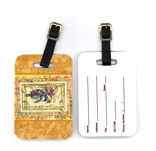 Pair of Palm Tree Luggage Tag