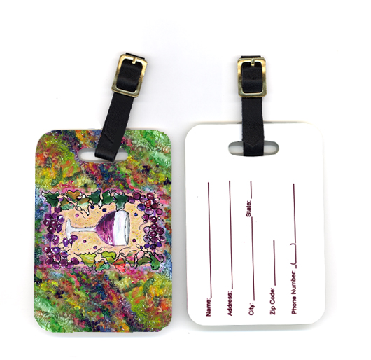 Pair of Wine Luggage Tag