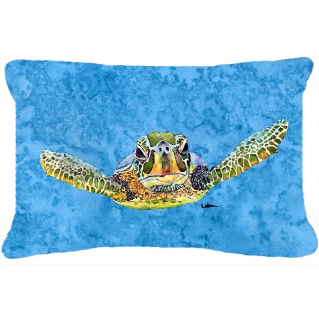 Carolines Treasures 8653PW1216 Turtle Indoor & Outdoor Fabric Decorative Pillow