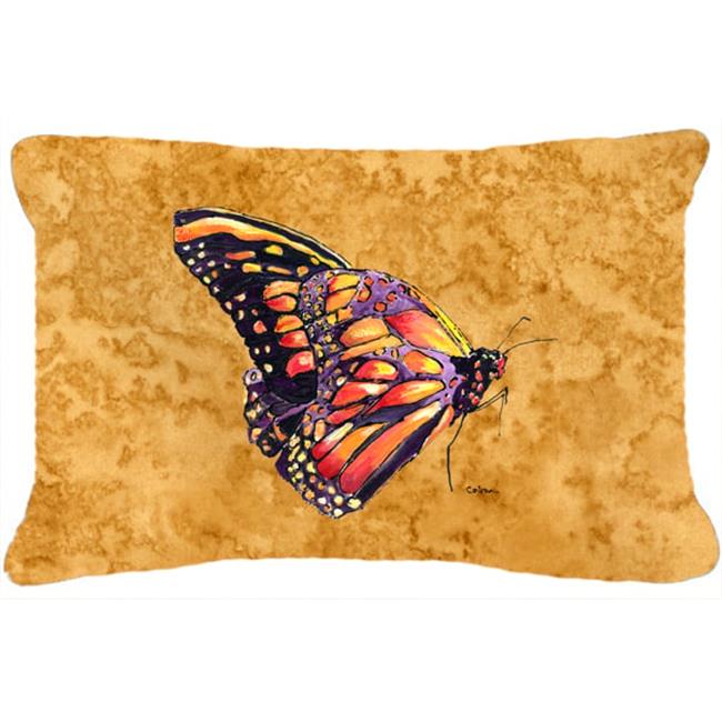 Carolines Treasures 8858PW1216 12 x 16 In. Butterfly on Gold Indoor & Outdoor...