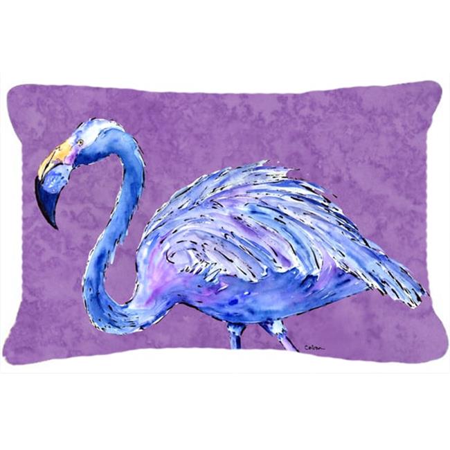 Carolines Treasures 8874PW1216 12 x 16 In. Flamingo on Purple Indoor & Outdoo...
