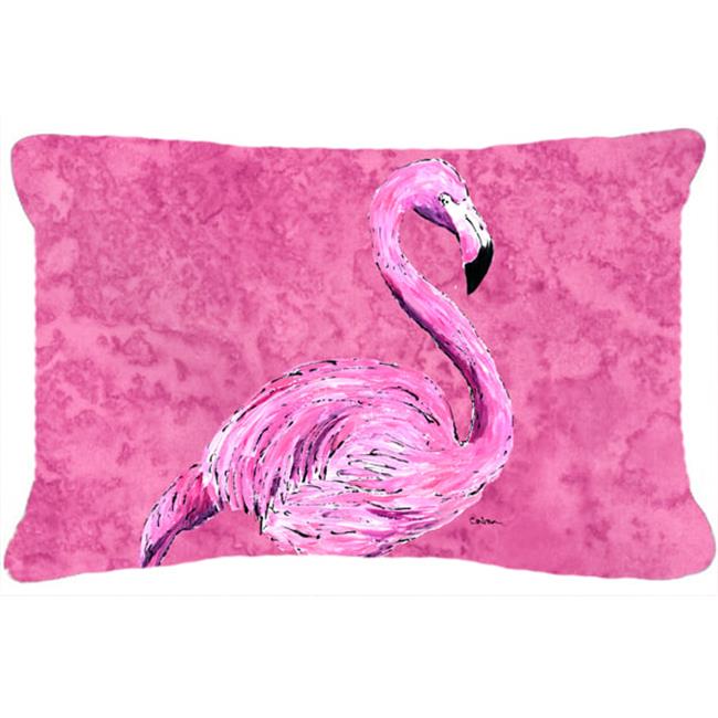 Carolines Treasures 8875PW1216 12 x 16 In. Flamingo on Pink Indoor & Outdoor ...