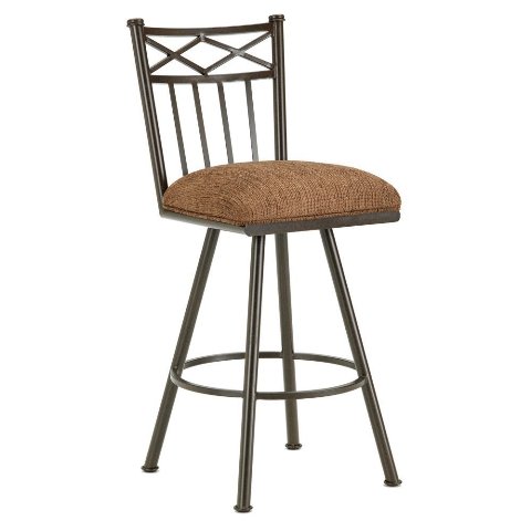 1103426 Alexander Swivel Counter Stool, 26 in. Seat Height - Rust