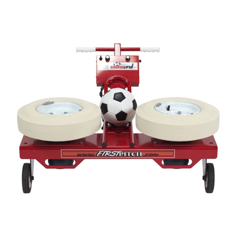 Picture of First Pitch Playmaker Soccer Ball Machine Kicks Up To 80 Yards