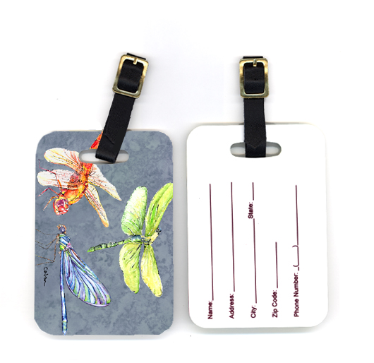 Pair of Dragonfly Times Three Luggage Tag
