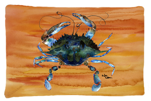 Picture of Carolines Treasures 8143PILLOWCASE 20.5 x 30 in. Crab Moisture Wicking Fabric Standard Pillow Case