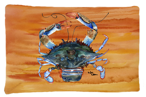 Picture of Carolines Treasures 8144PILLOWCASE 20.5 x 30 in. Crab Moisture Wicking Fabric Standard Pillow Case