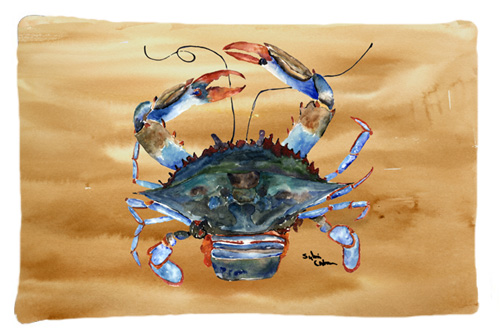 Picture of Carolines Treasures 8156PILLOWCASE 20.5 x 30 in. Crab Moisture Wicking Fabric Standard Pillow Case