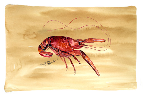 Picture of Carolines Treasures 8230PILLOWCASE 20.5 x 30 in. Crawfish Moisture Wicking Fabric Standard Pillow Case