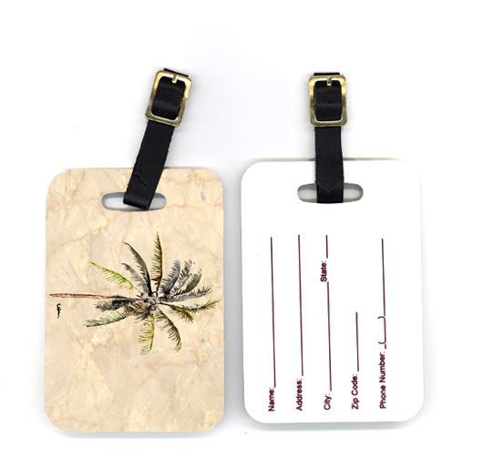 Pair of Palm Tree Luggage Tag