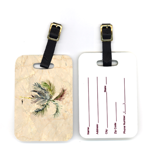 Pair of Palm Tree Luggage Tag