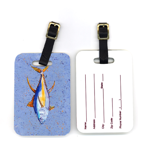 4 x 2.75 in. Pair of Tuna Fish Luggage Tag