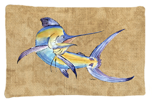 Blue Marlin Moisture Wicking Fabric Standard Pillow Case