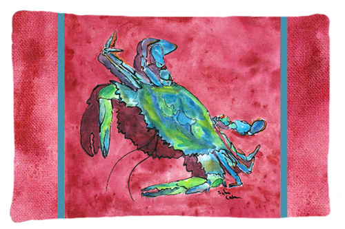 Picture of Carolines Treasures 8379PILLOWCASE 20.5 x 30 in. Crab Moisture Wicking Fabric Standard Pillow Case