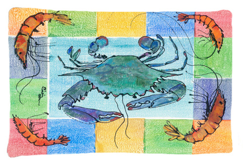 Picture of Carolines Treasures 8040PILLOWCASE 20.5 x 30 in. Crab Moisture Wicking Fabric Standard Pillow Case