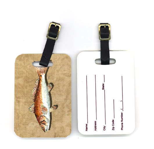 Carolines Treasures 8807BT 4 x 2.75 in. Pair of Red Fish Luggage Tag