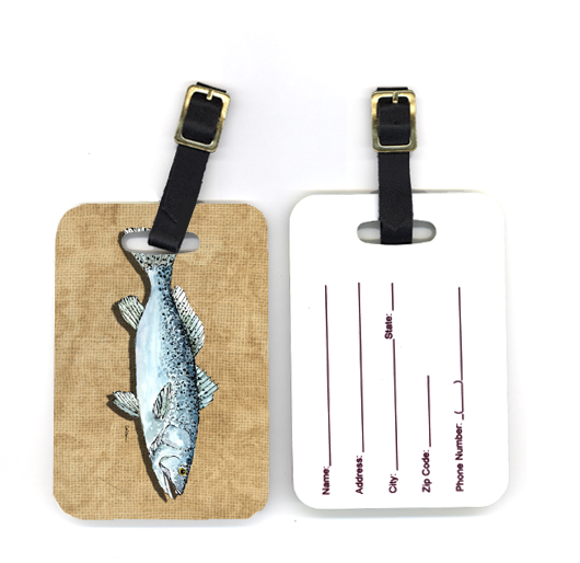 Pair of Speckled Trout Luggage Tag