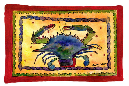 Picture of Carolines Treasures 8056PILLOWCASE 20.5 x 30 in. Crab Moisture Wicking Fabric Standard Pillow Case