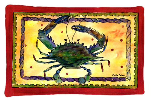Picture of Carolines Treasures 8058PILLOWCASE 20.5 x 30 in. Crab Moisture Wicking Fabric Standard Pillow Case