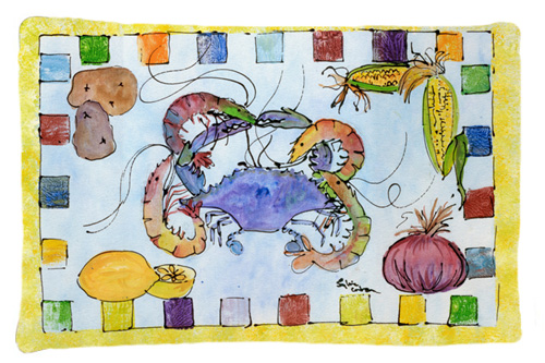 Picture of Carolines Treasures 8068PILLOWCASE 20.5 x 30 in. Crab Moisture Wicking Fabric Standard Pillow Case