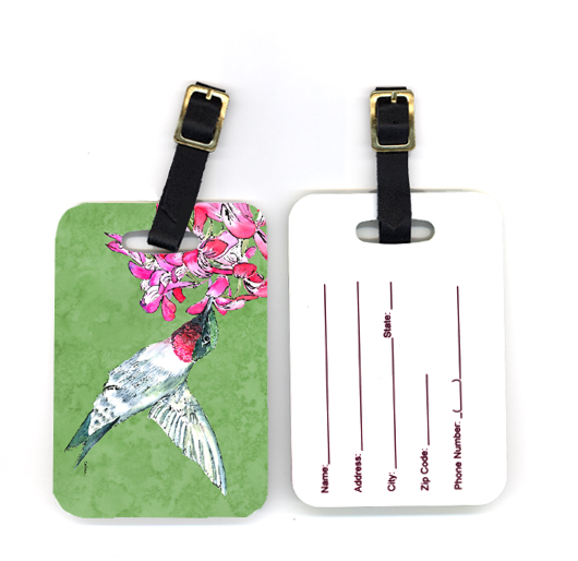 Carolines Treasures 8886BT 4 x 2.75 in. Pair of Hummingbird Luggage Tag