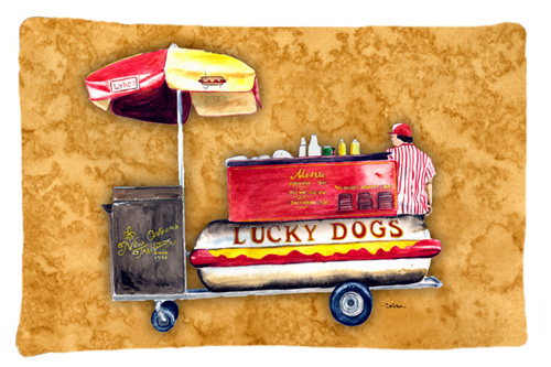 Hot Dog Moisture Wicking Fabric Standard Pillow Case