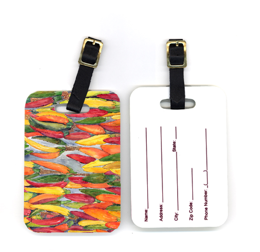 Pair of Hot Peppers Luggage Tag