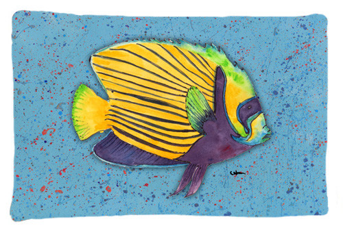 Picture of Carolines Treasures 8579PILLOWCASE 20.5 x 30 in. Tropical Fish on Blue Moisture Wicking Fabric Standard Pillow Case
