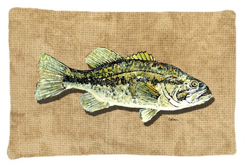 Small Mouth Bass Moisture Wicking Fabric Standard Pillow Case