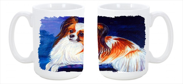 Picture of Carolines Treasures 7127CM15 Papillon Dishwasher Safe Microwavable Ceramic Coffee Mug 15 oz.