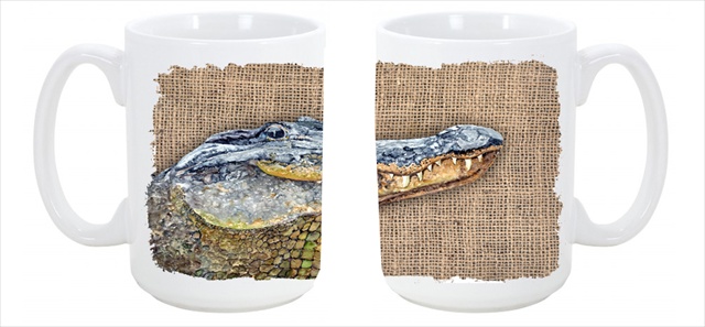 Picture of Carolines Treasures 8733CM15 Alligator Dishwasher Safe Microwavable Ceramic Coffee Mug 15 oz.
