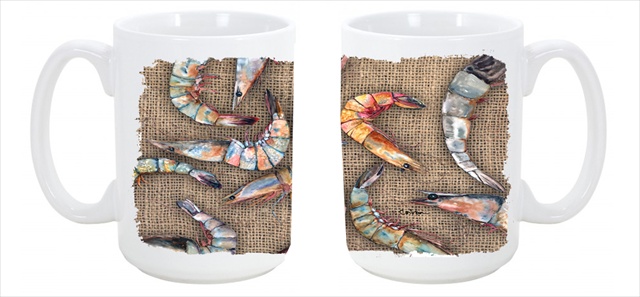 Picture of Carolines Treasures 8738CM15 Shrimp Dishwasher Safe Microwavable Ceramic Coffee Mug 15 oz.