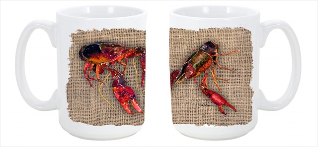 Picture of Carolines Treasures 8739CM15 Crawfish Dishwasher Safe Microwavable Ceramic Coffee Mug 15 oz.
