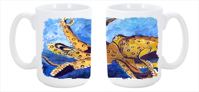Picture of Carolines Treasures 8794CM15 Octopus Dishwasher Safe Microwavable Ceramic Coffee Mug 15 oz.