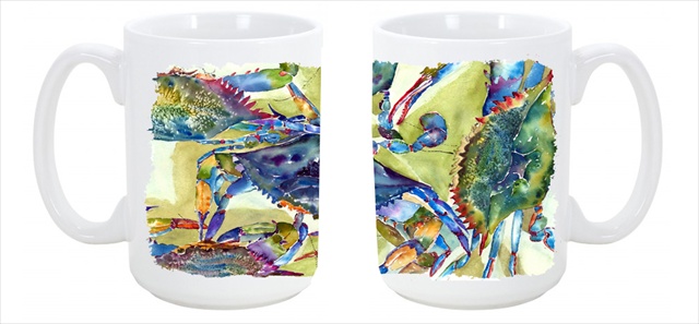 Picture of Carolines Treasures 8512CM15 Crab All Over Dishwasher Safe Microwavable Ceramic Coffee Mug 15 oz.