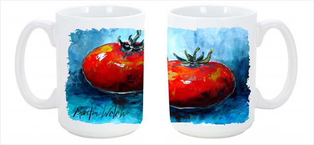 Picture of Carolines Treasures MW1088CM15 Vegetables - Tomatoes Red Toes Dishwasher Safe Microwavable Ceramic Coffee Mug 15 oz.