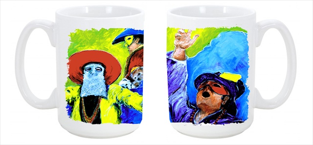 Picture of Carolines Treasures MW1107CM15 Mardi Gras Dishwasher Safe Microwavable Ceramic Coffee Mug 15 oz.