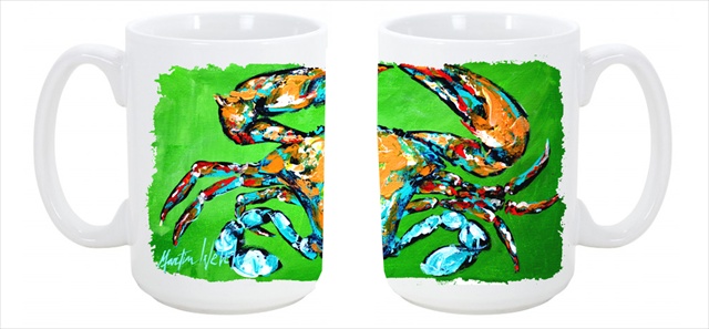 Picture of Carolines Treasures MW1154CM15 Wide Load Crab Dishwasher Safe Microwavable Ceramic Coffee Mug 15 oz.