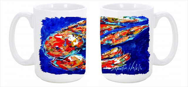 Picture of Carolines Treasures MW1155CM15 Craw Momma Crawfish Dishwasher Safe Microwavable Ceramic Coffee Mug 15 oz.