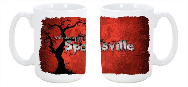 Picture of Carolines Treasures SB3008CM15 Welcome to Spooksville Halloween Dishwasher Safe Microwavable Ceramic Coffee Mug 15 oz.