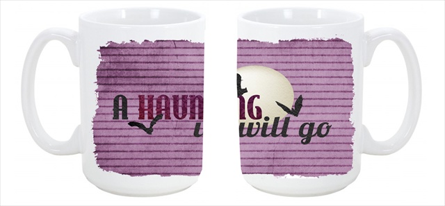 Picture of Carolines Treasures SB3015CM15 A Haunting we will go Halloween Dishwasher Safe Microwavable Ceramic Coffee Mug 15 oz.