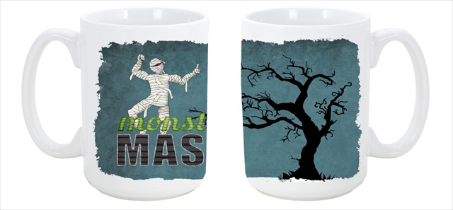 Picture of Carolines Treasures SB3019CM15 Monster Mash with Mummy Halloween Dishwasher Safe Microwavable Ceramic Coffee Mug 15 oz.