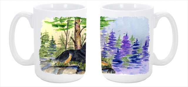Picture of Carolines Treasures SS8007CM15 Tibetan Mastiff Dishwasher Safe Microwavable Ceramic Coffee Mug 15 oz.