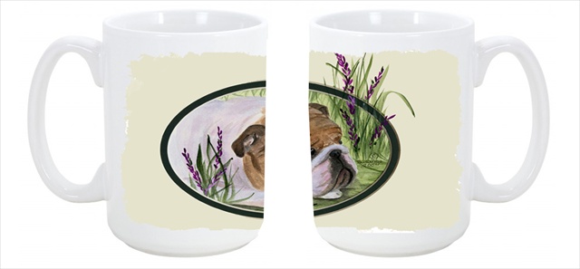 Picture of Carolines Treasures SS8023CM15 English Bulldog Dishwasher Safe Microwavable Ceramic Coffee Mug 15 oz.