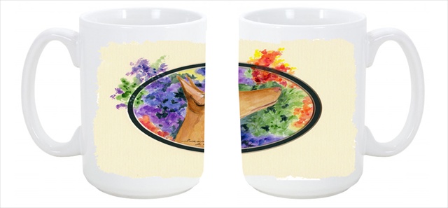 Picture of Carolines Treasures SS8041CM15 Pharaoh Hound Dishwasher Safe Microwavable Ceramic Coffee Mug 15 oz.