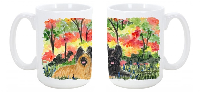 Picture of Carolines Treasures SS8045CM15 Briard Dishwasher Safe Microwavable Ceramic Coffee Mug 15 oz.
